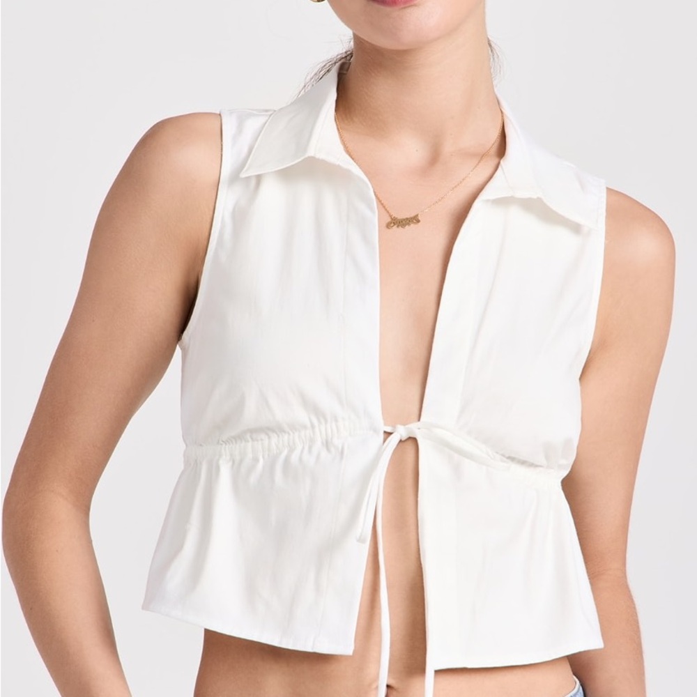 Reformation Ivory Blouse